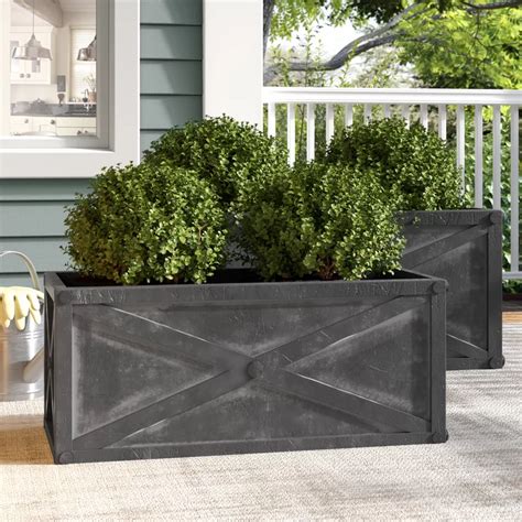 Laurel Foundry Modern Farmhouse 2 Piece Metal Box 